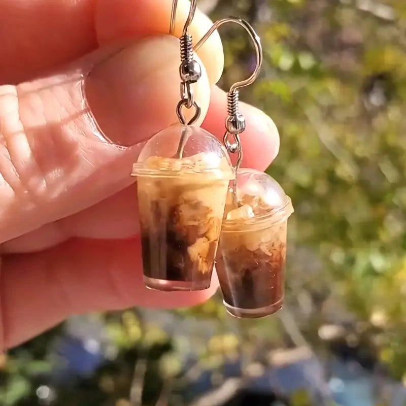 Iced Coffee Earrings