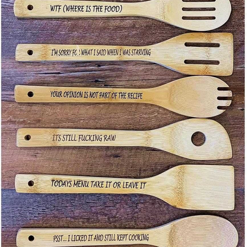 Funny Wooden Spoon Set