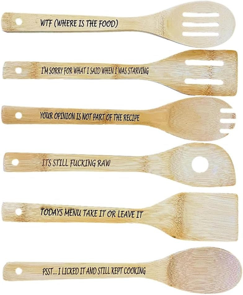 Funny Wooden Spoon Set