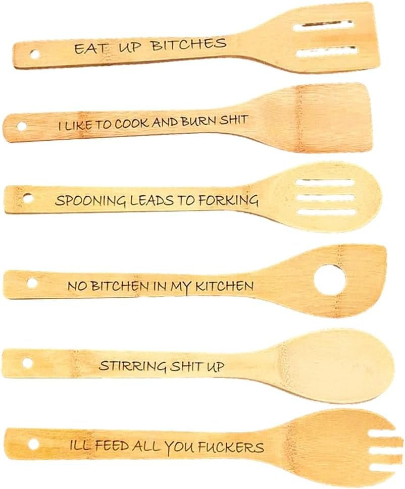 Funny Wooden Spoon Set