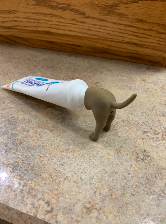 Pooping Dog Butt Toothpaste Topper