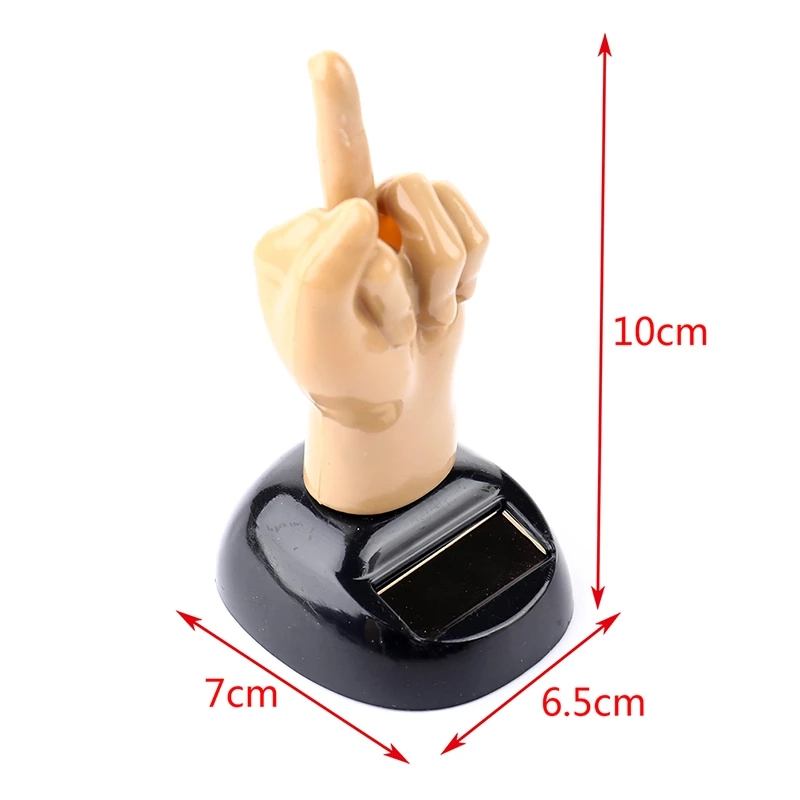 Solar Powered Middle Finger Shaking Toy