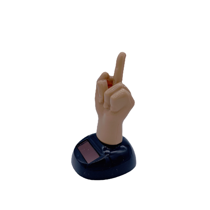 Solar Powered Middle Finger Shaking Toy