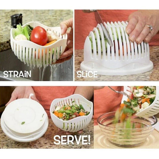 Multifunctional Salad Cutter Bowl