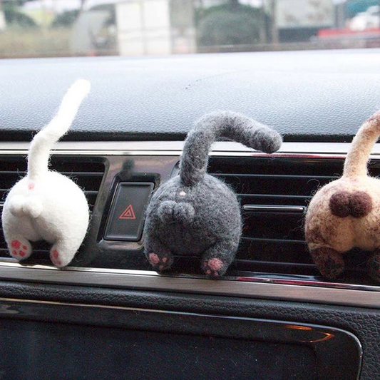 Handmade Cat Butt Car Decoration