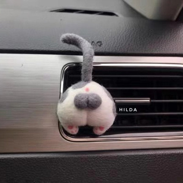 Handmade Cat Butt Car Decoration