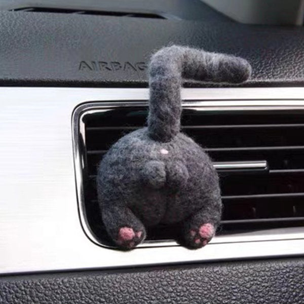 Handmade Cat Butt Car Decoration