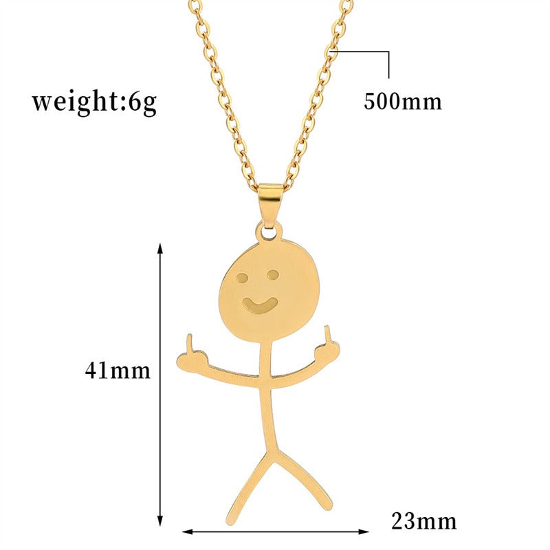 Funny Doodle Necklace