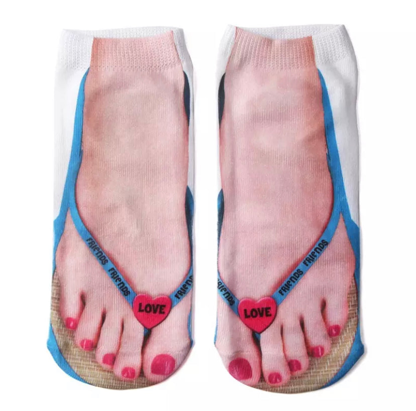 Funny Flip Flop Socks