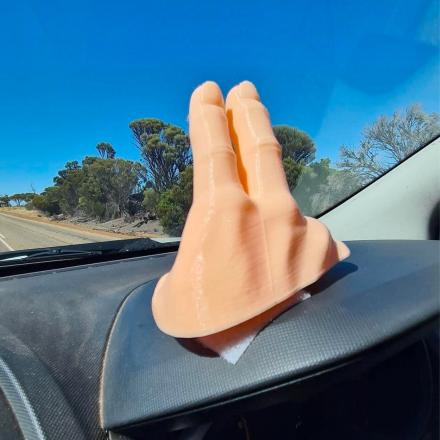 Waving Hand Car Dashboard