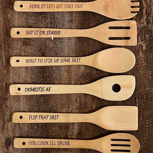 Funny Wooden Spoon Set
