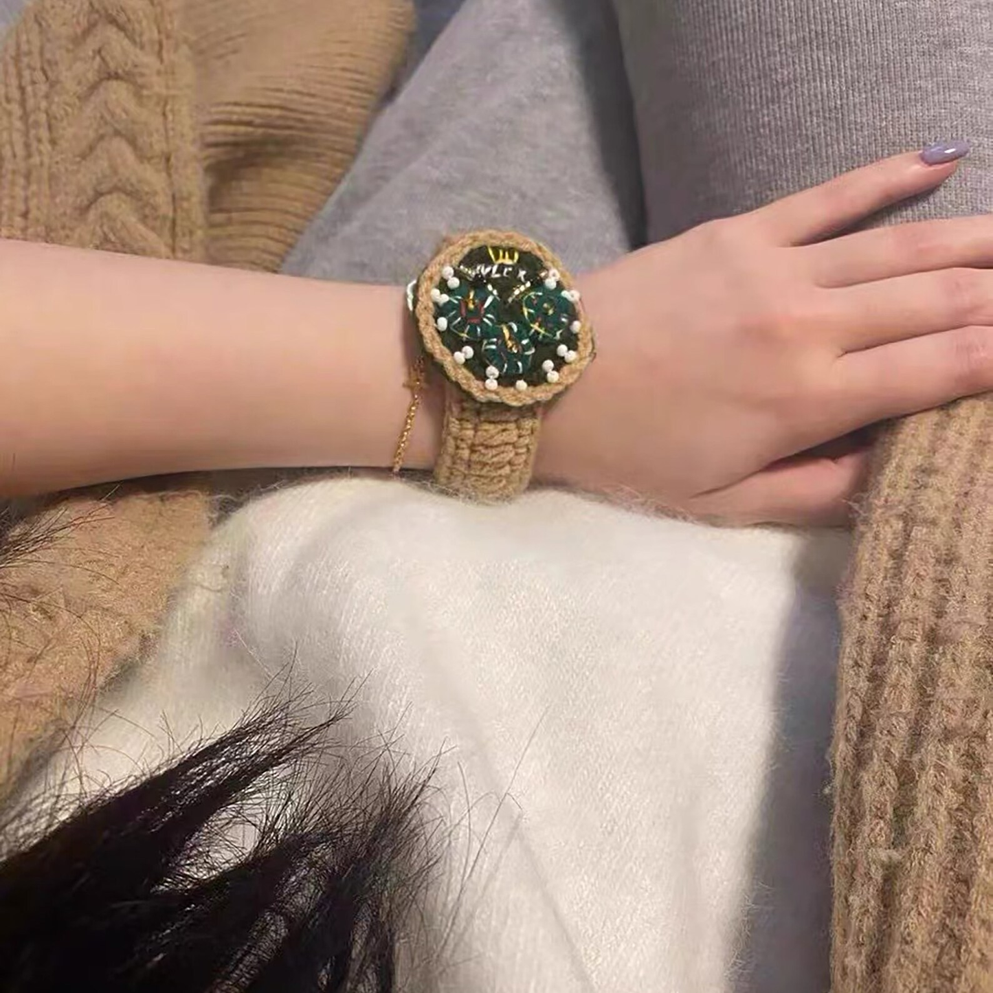 Handmade Crochet Wrist Watch