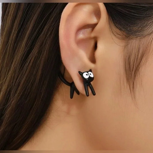 Scary Cat Earrings