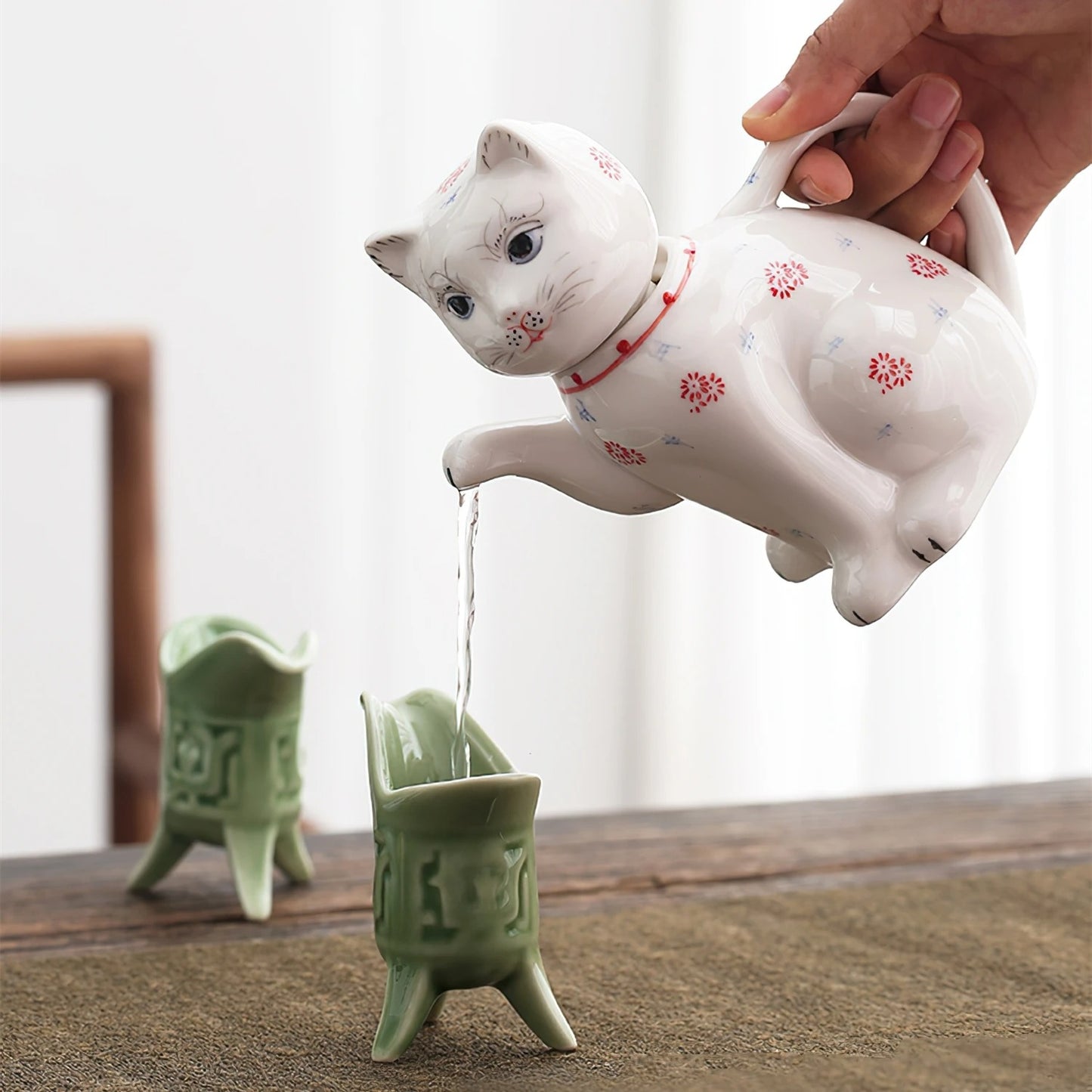 [Pre-Order]Lucky Cat Antique Teapot