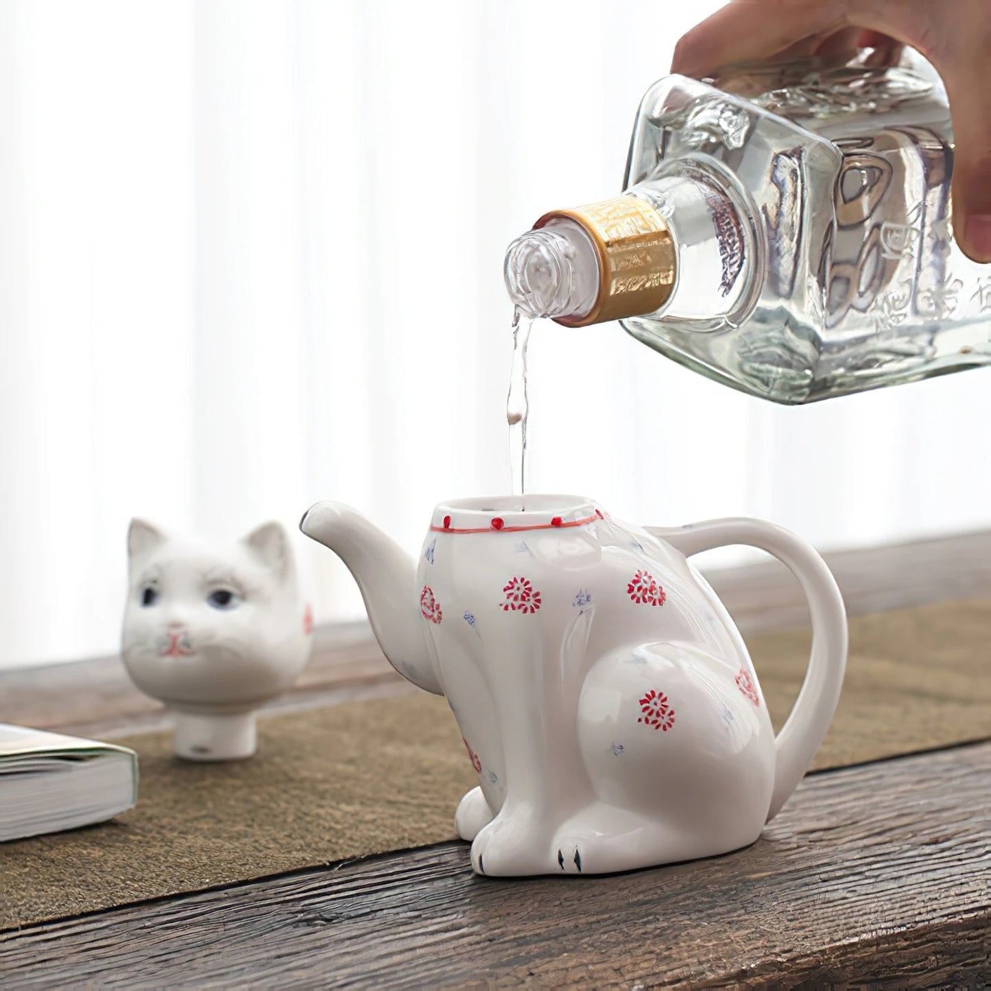 [Pre-Order]Lucky Cat Antique Teapot
