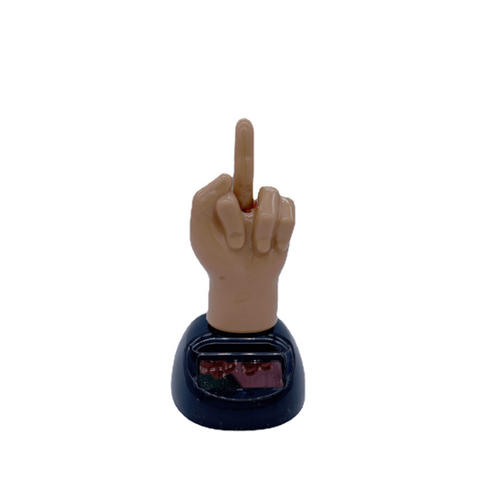 Solar Powered Middle Finger Shaking Toy