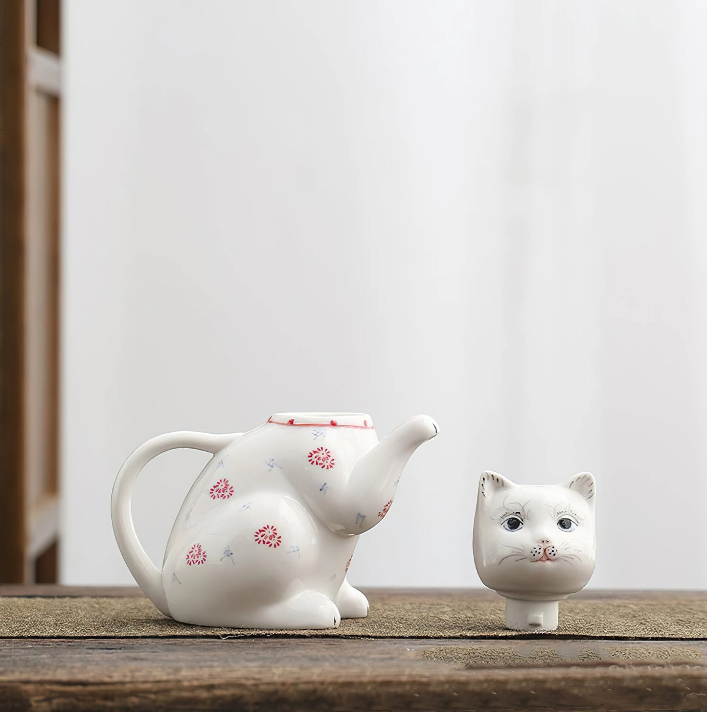 [Pre-Order]Lucky Cat Antique Teapot
