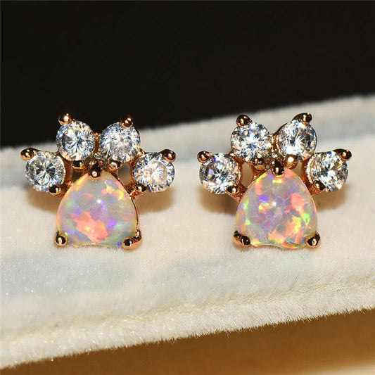Dog Cat Paw Earrings