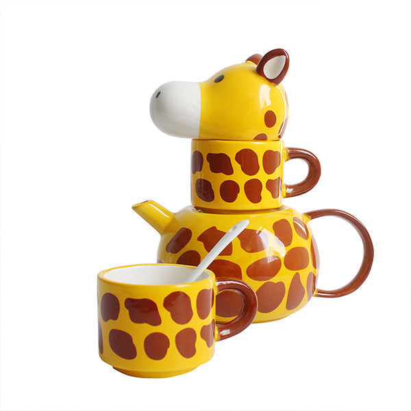 Giraffe Pot And Mug Set